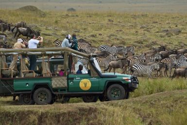 Tourists in Kenya