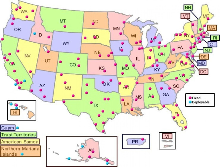 EPA Radiation Monitoring Map