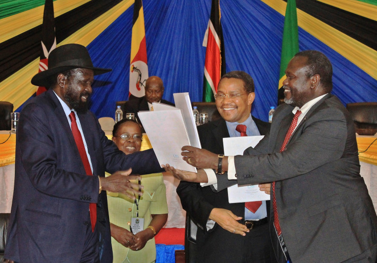 Salva Kiir and Riek Machar