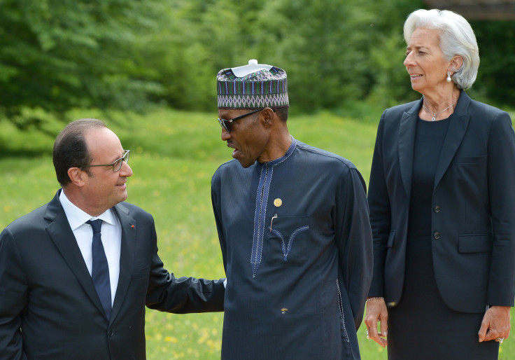Francois Hollande and Muhammadu Buhari