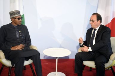 Muhammadu Buhari and Francois Hollande