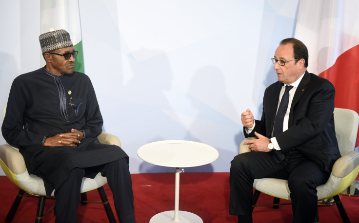 Muhammadu Buhari and Francois Hollande