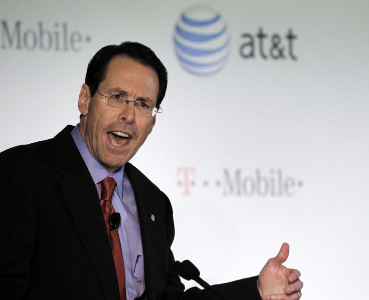 AT&T Inc. CEO Randall Stephenson announces his company's proposal to buy T-Mobile from Deutsche Telekom in New York