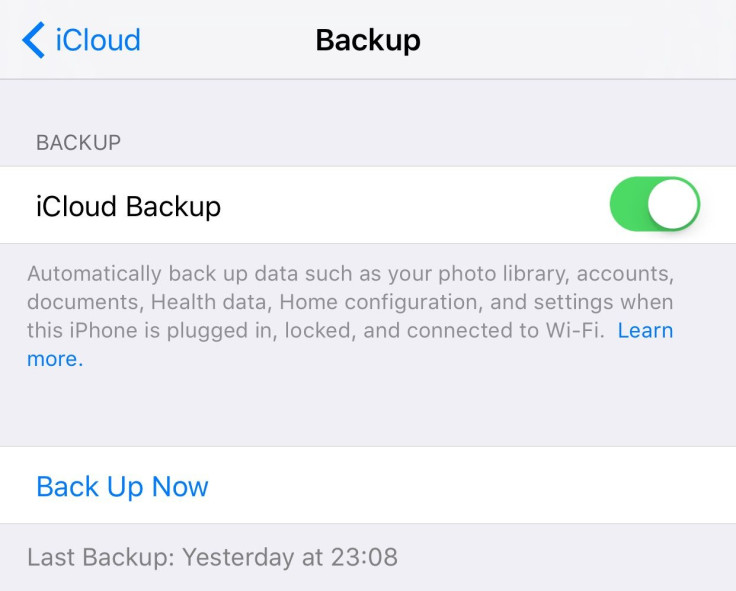 iCloud Backup