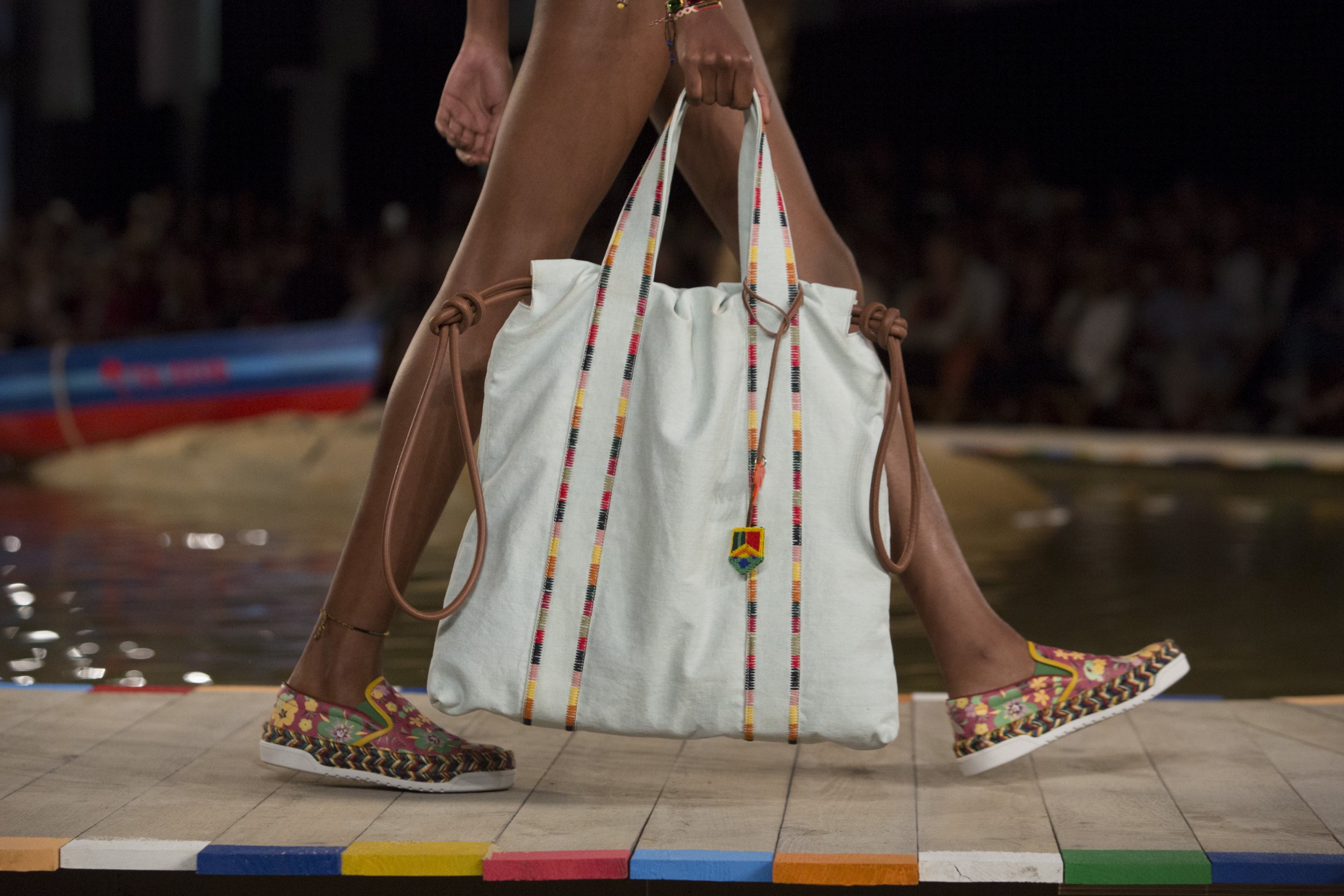 1154 A model presents a creation from the Tommy Hilfiger SpringSummer 2016 collection 