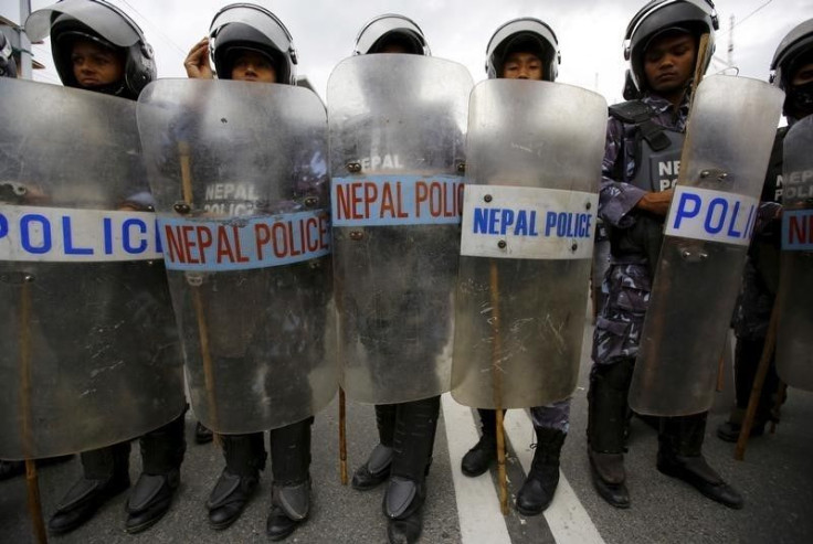 Nepal riot police