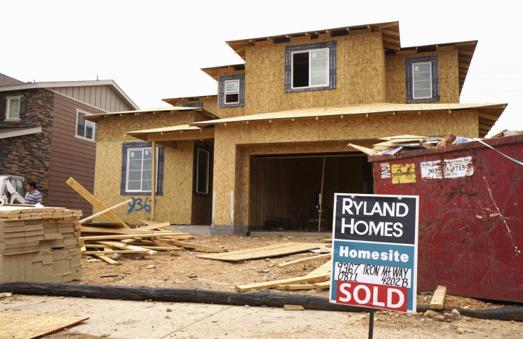 A house under construction in Arvada, Colorado