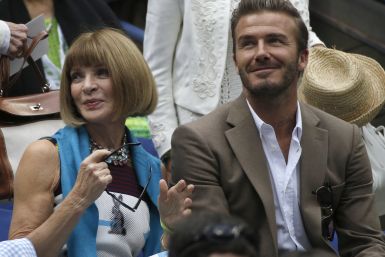 [10:06] English soccer star David Beckham sits next to Anna Wintour, editor-in-chief of American Vogue