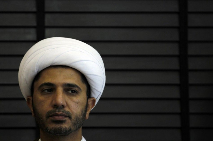 Bahrain's main Shi'ite opposition group Wefaq leader Sheikh Ali Salman attends a news conference in Manama