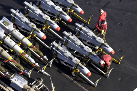 US Navy missiles, laser-guided bombs