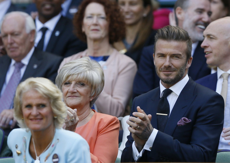 [08:10] Former footballer David Beckham and his mother Sandra Beckham 