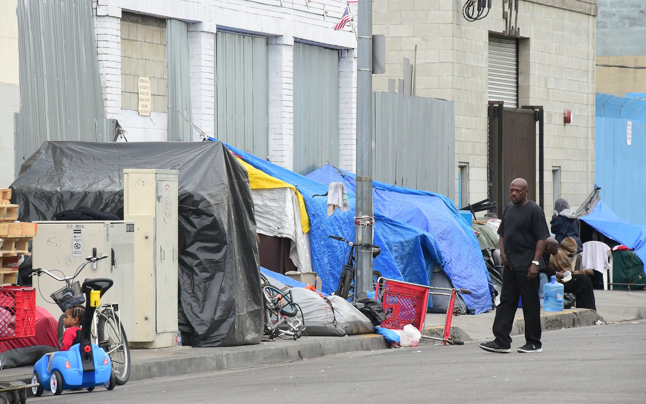 Los Angeles Mayor Announces State Of Emergency To Tackle Homeless   Homeless Tents 