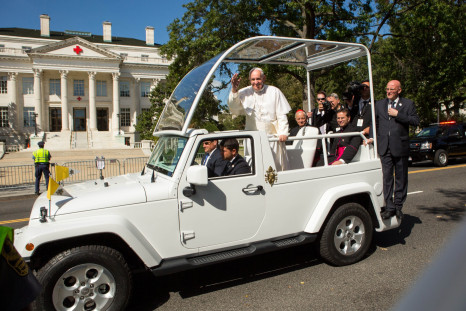 Pope Francis in Jeep 