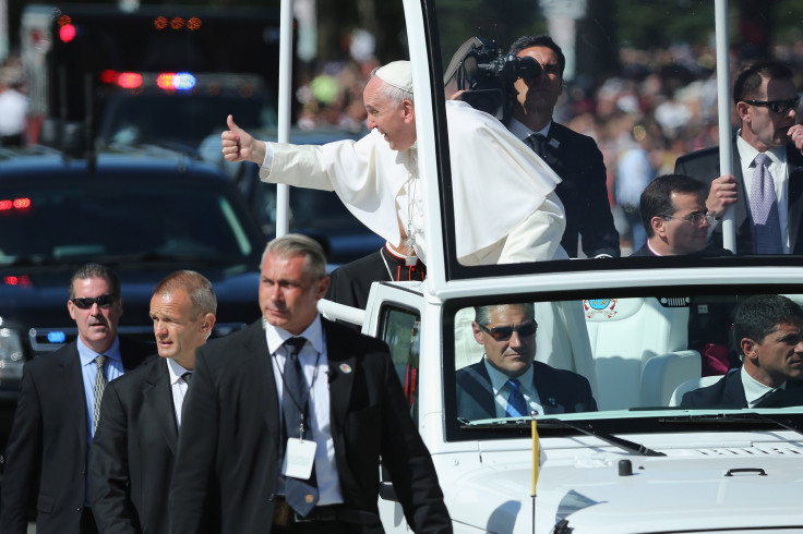 Pope Francis in Jeep National Mall