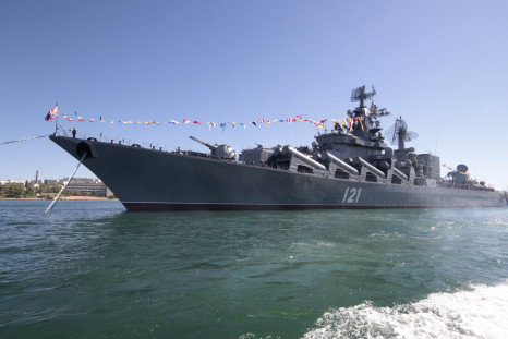 The Moskva docked in Crimea