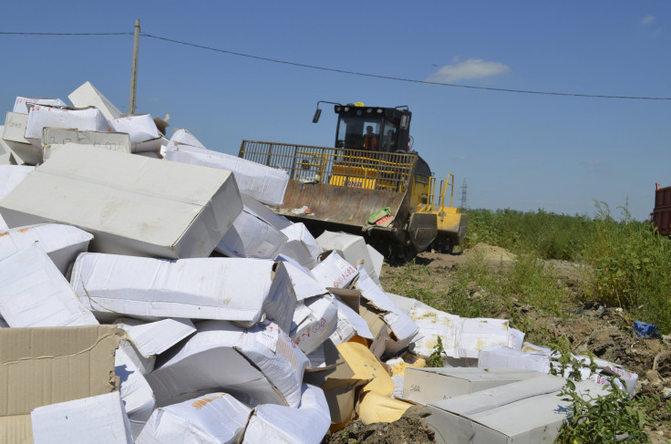 Food bulldozed