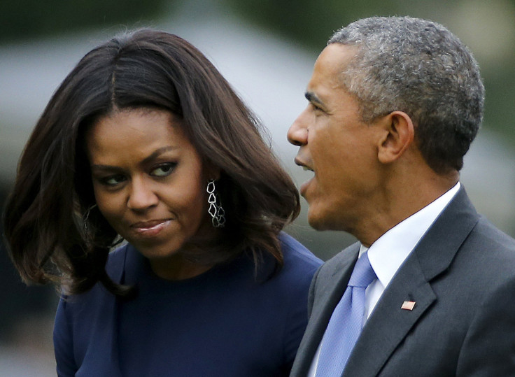 [09:40] U.S. President Barack Obama and first lady Michelle Obama 