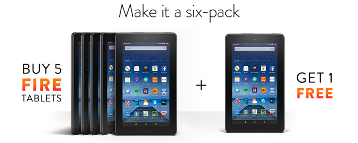 Amazon Fire $50 Tablet Six Pack