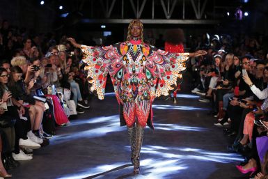 [09:40] A model presents a creation by Indian designer Manish Arora