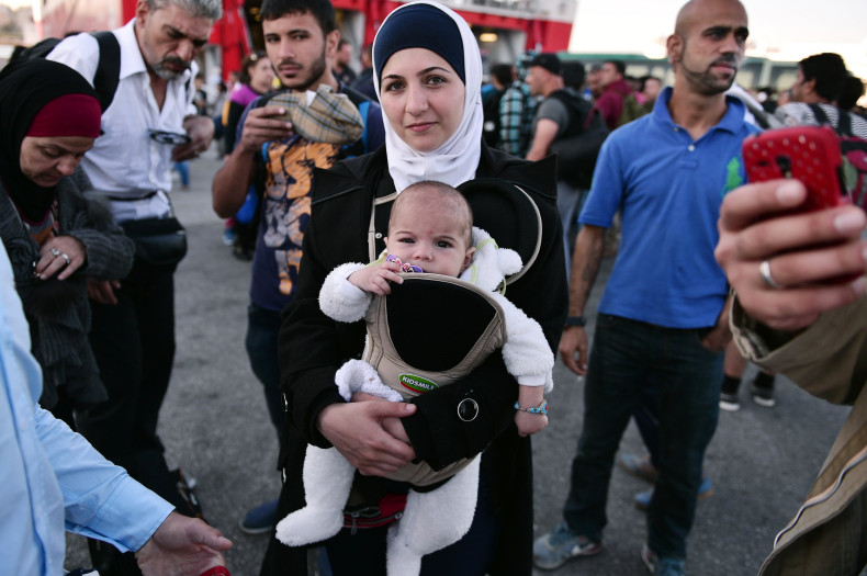 Syrian Refugee Family in Greece, Sept. 16, 2015