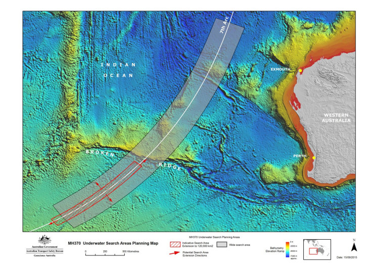 MH370 search area