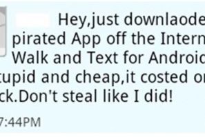 Fake Android App Message