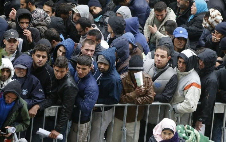 Refugees in Berlin, Oct. 7, 2015