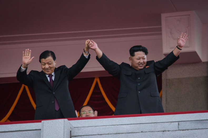 Kim Jong-un and Liu Yunshan