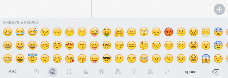 iOS 9.1 smiley emoji