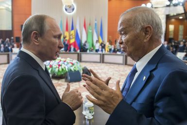 Uzbekistan's Islam Karimov and Russia’s Vladimir Putin