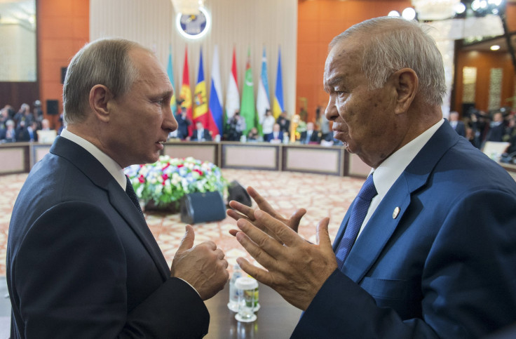 Uzbekistan's Islam Karimov and Russia’s Vladimir Putin