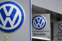 Volkswagen Logos, Madrid Oct. 20, 2015