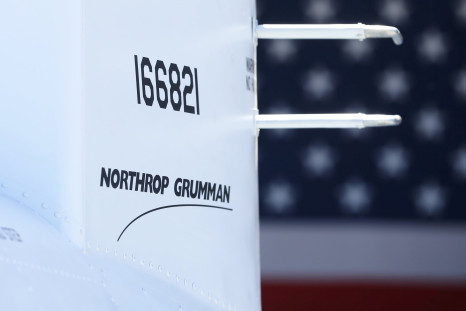 Northrop Grumman logo on one of it unmanned aircraft