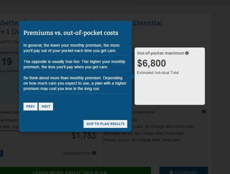 premium v out of pocket costs