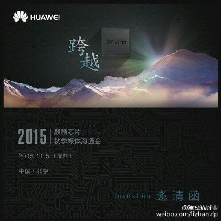 Huawei launch event on Nov