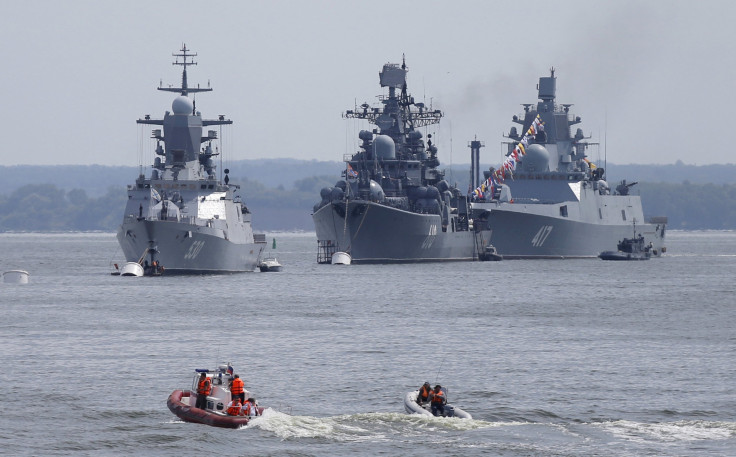 Russian ships in the Baltic Sea