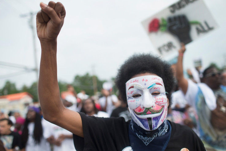 black grad student swastika protest