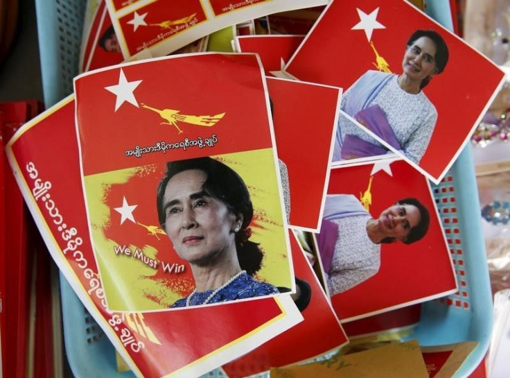 Aung San Suu Kyi Stickers, Nov. 5, 2015