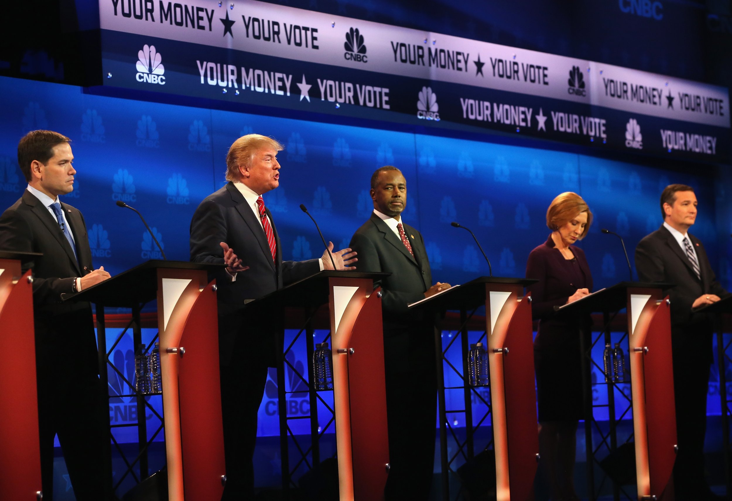 Fox GOP Debate Lineup Donald Trump And Ben Carson Headline Lineup For