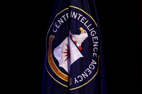 The CIA flag at a conference 