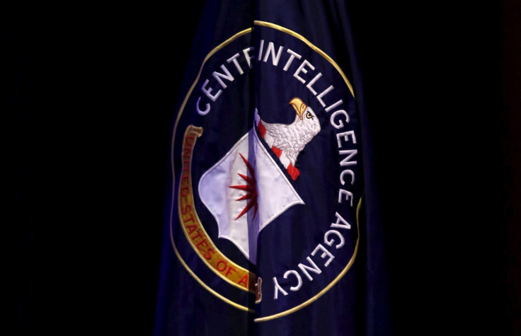 The CIA flag at a conference 