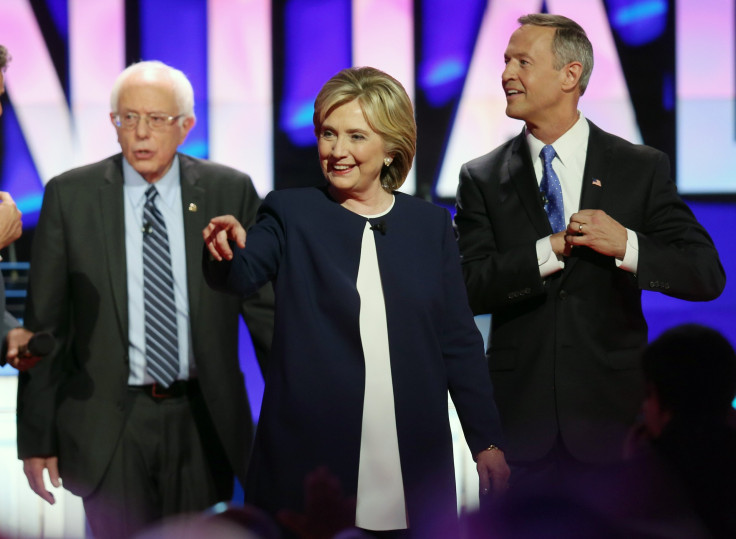 Bernie Sanders, Hillary Clinton, Martin O'Malley