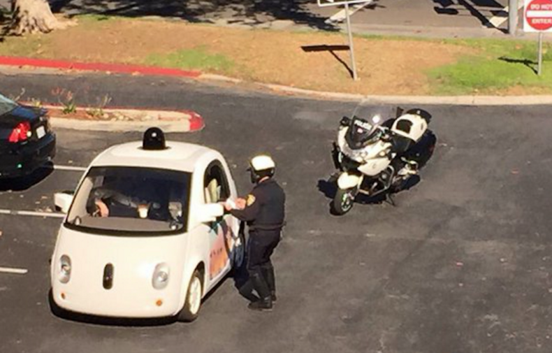 Google Self-driving Car Stopped By Police
