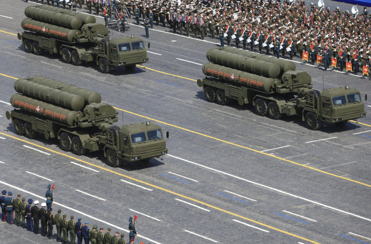 The S-400 missile defense system on parade