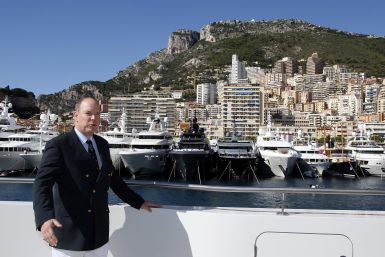Prince Albert II of Monaco poses as he attends the 25th Monaco Yacht show