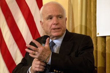 U.S. Senator John McCain speaking during an event