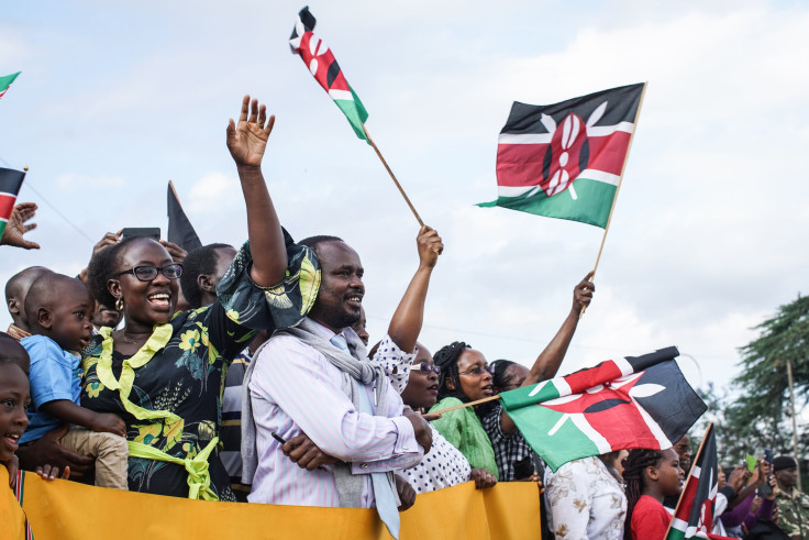 Pope Francis greeted in Kenya