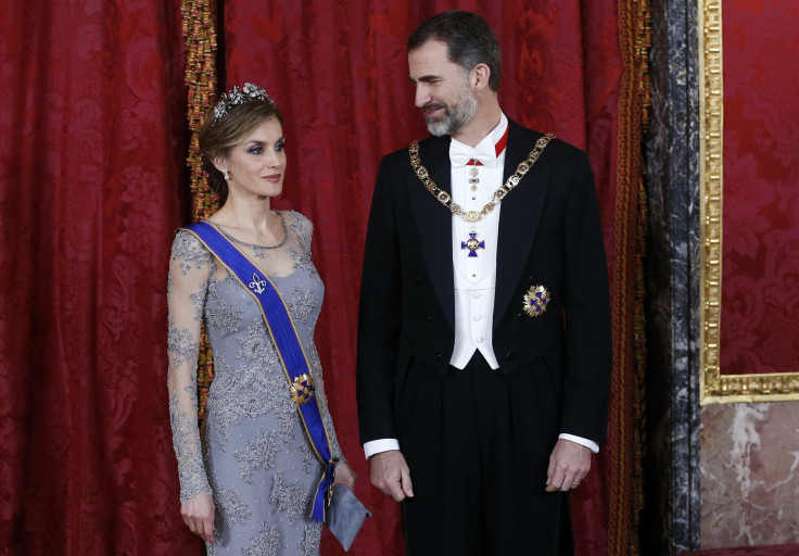 Spain's Queen Letizia and King Felipe