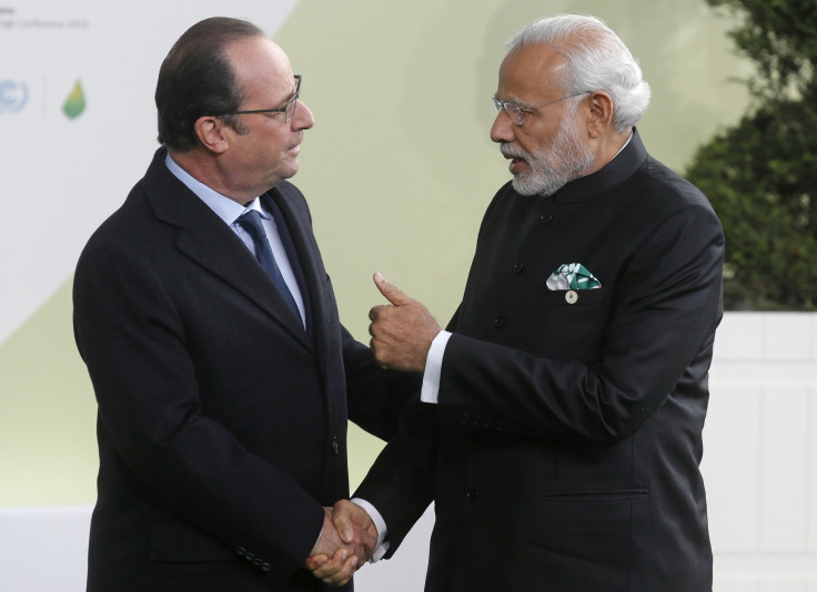 Narendra Modi & Francois Hollande