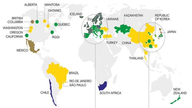 State and Trends 2015 map